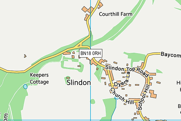 Slindon College map (BN18 0RH) - OS VectorMap District (Ordnance Survey)