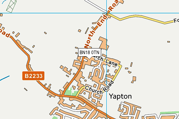 BN18 0TN map - OS VectorMap District (Ordnance Survey)