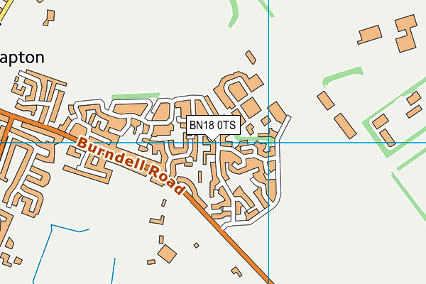 BN18 0TS map - OS VectorMap District (Ordnance Survey)