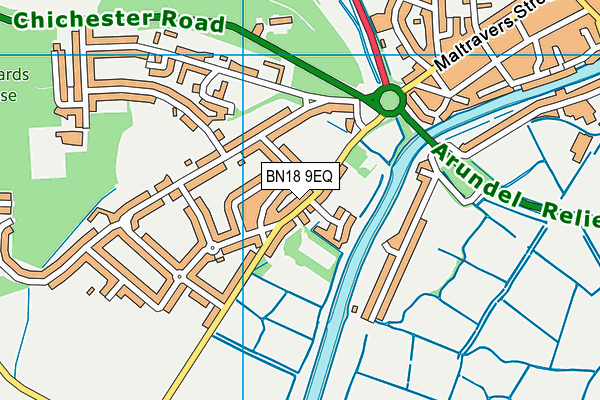 BN18 9EQ map - OS VectorMap District (Ordnance Survey)
