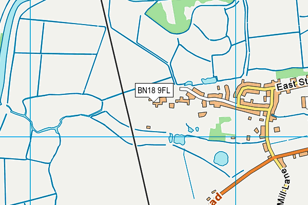 BN18 9FL map - OS VectorMap District (Ordnance Survey)