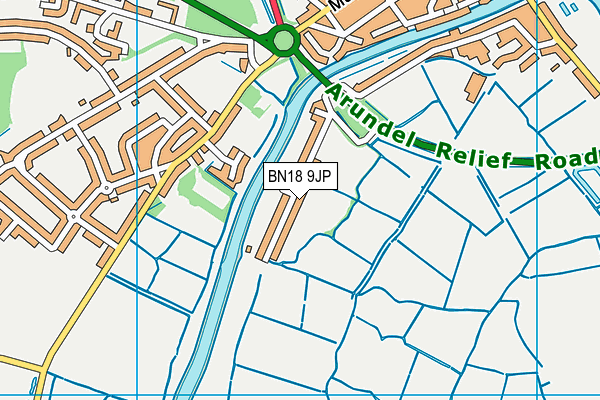 BN18 9JP map - OS VectorMap District (Ordnance Survey)