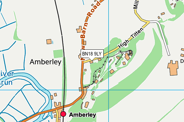 BN18 9LY map - OS VectorMap District (Ordnance Survey)