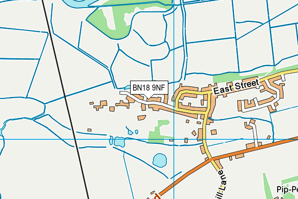 BN18 9NF map - OS VectorMap District (Ordnance Survey)
