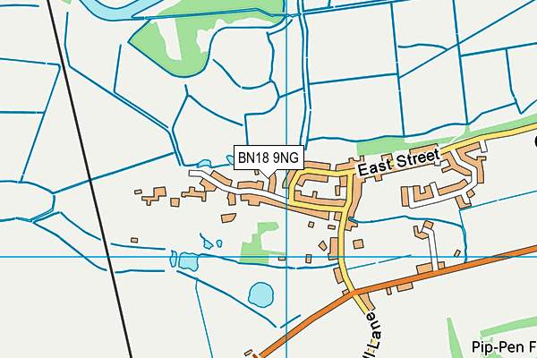 BN18 9NG map - OS VectorMap District (Ordnance Survey)