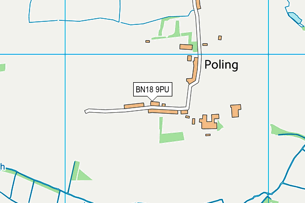 BN18 9PU map - OS VectorMap District (Ordnance Survey)