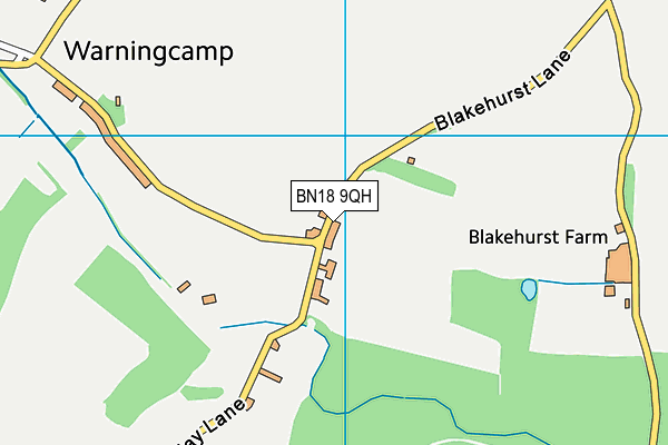 BN18 9QH map - OS VectorMap District (Ordnance Survey)