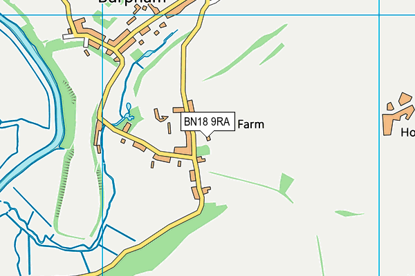 BN18 9RA map - OS VectorMap District (Ordnance Survey)