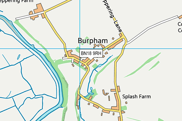 BN18 9RH map - OS VectorMap District (Ordnance Survey)