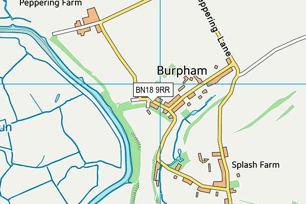 BN18 9RR map - OS VectorMap District (Ordnance Survey)