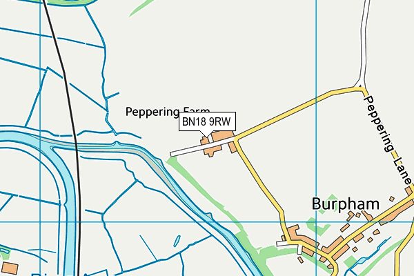 BN18 9RW map - OS VectorMap District (Ordnance Survey)