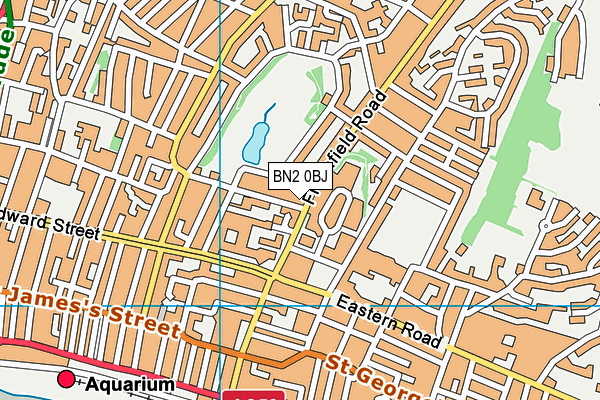 BN2 0BJ map - OS VectorMap District (Ordnance Survey)