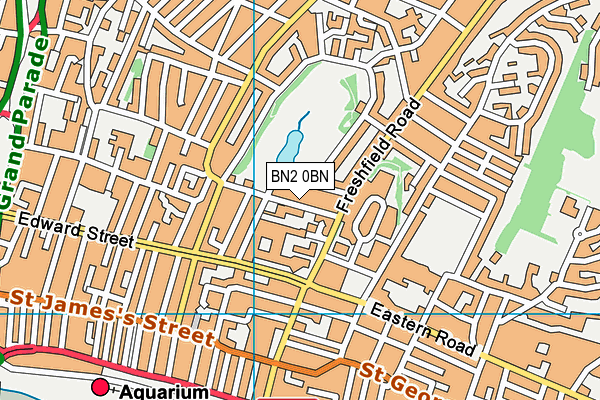 Queen's Park Primary School map (BN2 0BN) - OS VectorMap District (Ordnance Survey)