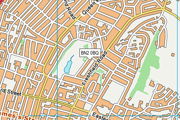 BN2 0BQ map - OS VectorMap District (Ordnance Survey)