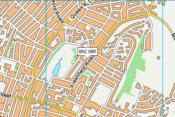 BN2 0BR map - OS VectorMap District (Ordnance Survey)