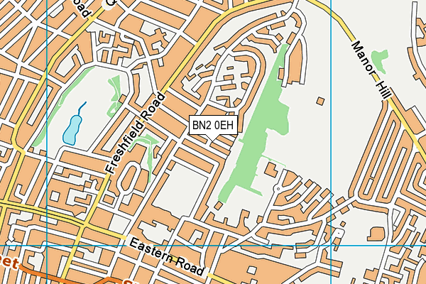 BN2 0EH map - OS VectorMap District (Ordnance Survey)