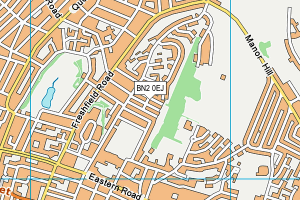 BN2 0EJ map - OS VectorMap District (Ordnance Survey)