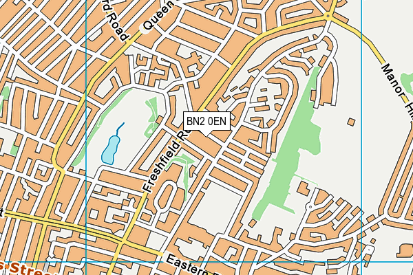 BN2 0EN map - OS VectorMap District (Ordnance Survey)