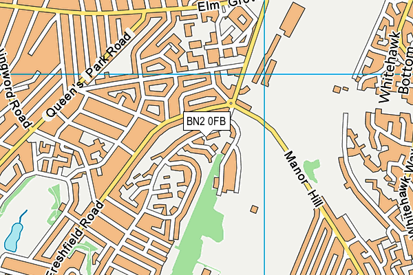BN2 0FB map - OS VectorMap District (Ordnance Survey)