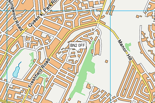 BN2 0FF map - OS VectorMap District (Ordnance Survey)