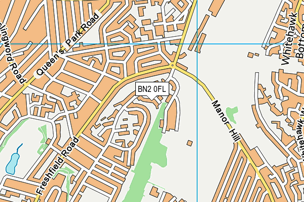 BN2 0FL map - OS VectorMap District (Ordnance Survey)