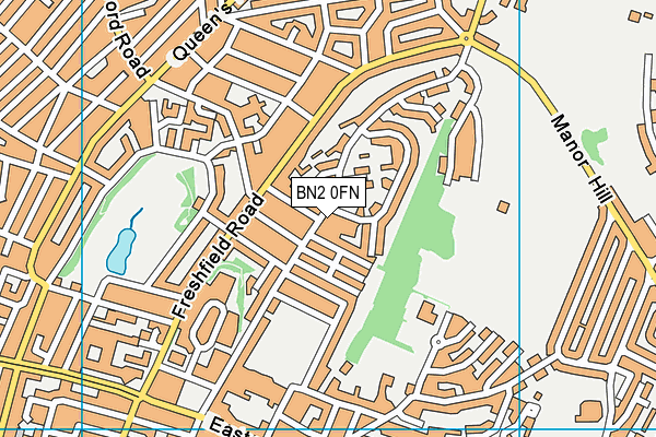 BN2 0FN map - OS VectorMap District (Ordnance Survey)