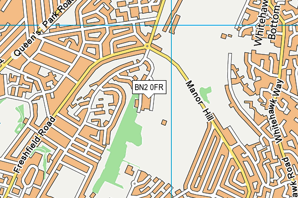 BN2 0FR map - OS VectorMap District (Ordnance Survey)