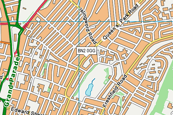 BN2 0GG map - OS VectorMap District (Ordnance Survey)