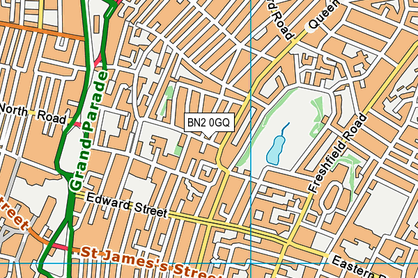 BN2 0GQ map - OS VectorMap District (Ordnance Survey)
