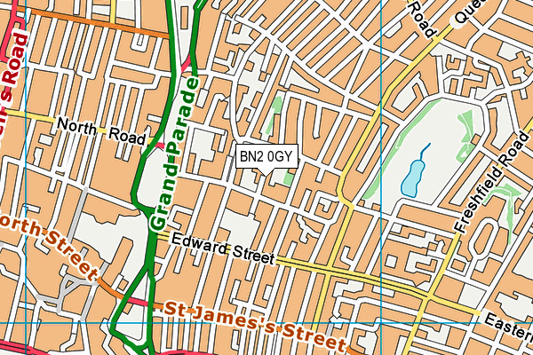 BN2 0GY map - OS VectorMap District (Ordnance Survey)