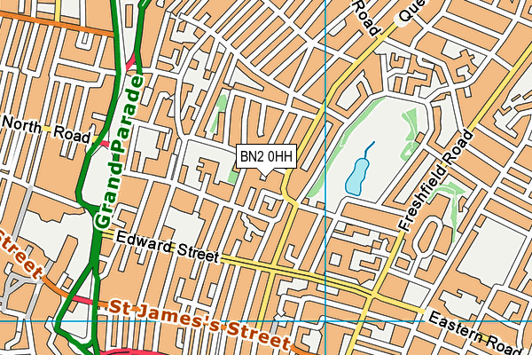 BN2 0HH map - OS VectorMap District (Ordnance Survey)