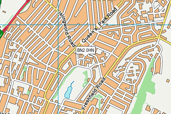 BN2 0HN map - OS VectorMap District (Ordnance Survey)