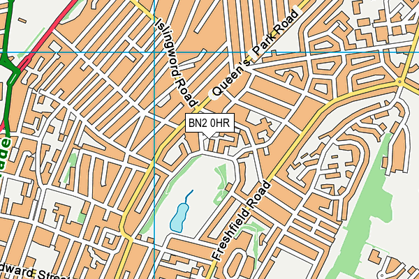 BN2 0HR map - OS VectorMap District (Ordnance Survey)