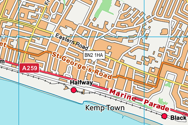 Map of 16 PASTON PLACE (BRIGHTON) LIMITED at district scale