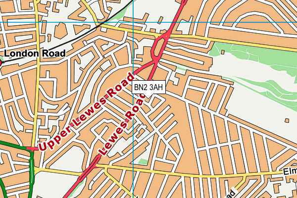 BN2 3AH map - OS VectorMap District (Ordnance Survey)