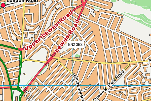 BN2 3BS map - OS VectorMap District (Ordnance Survey)