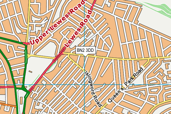 BN2 3DD map - OS VectorMap District (Ordnance Survey)
