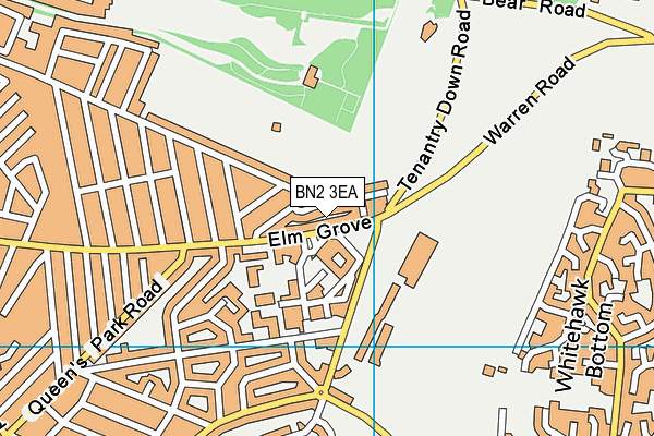BN2 3EA map - OS VectorMap District (Ordnance Survey)
