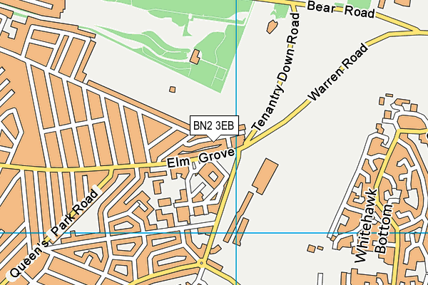 BN2 3EB map - OS VectorMap District (Ordnance Survey)