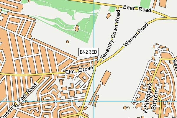 BN2 3ED map - OS VectorMap District (Ordnance Survey)