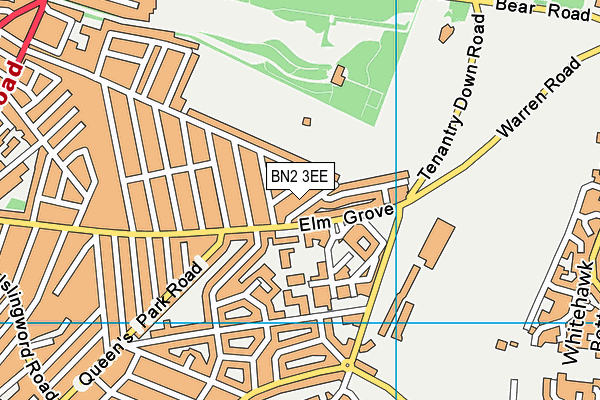 BN2 3EE map - OS VectorMap District (Ordnance Survey)