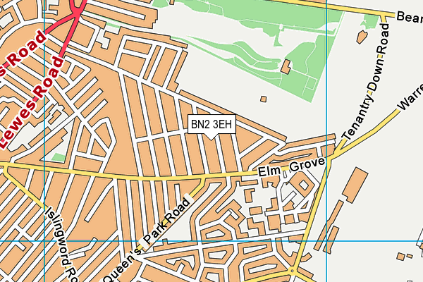 BN2 3EH map - OS VectorMap District (Ordnance Survey)