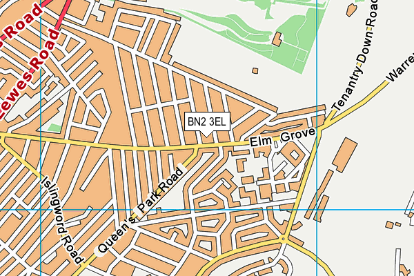 BN2 3EL map - OS VectorMap District (Ordnance Survey)