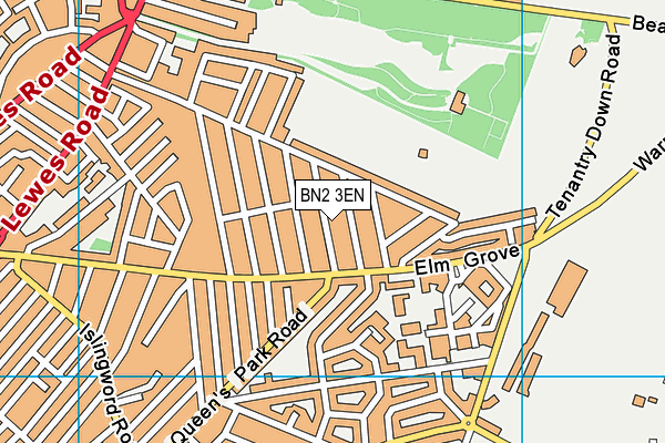 BN2 3EN map - OS VectorMap District (Ordnance Survey)