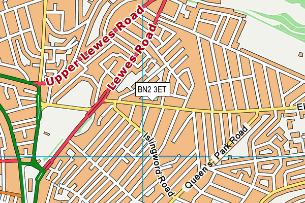 BN2 3ET map - OS VectorMap District (Ordnance Survey)