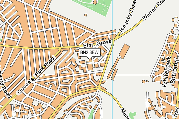 BN2 3EW map - OS VectorMap District (Ordnance Survey)
