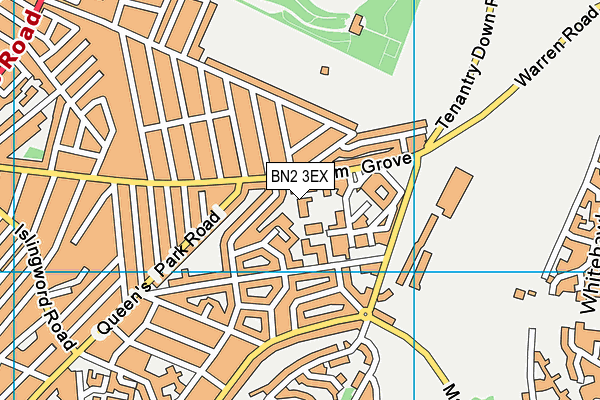 BN2 3EX map - OS VectorMap District (Ordnance Survey)