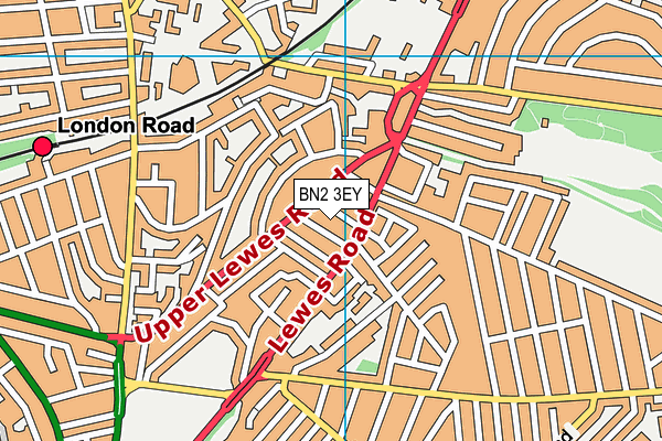 BN2 3EY map - OS VectorMap District (Ordnance Survey)