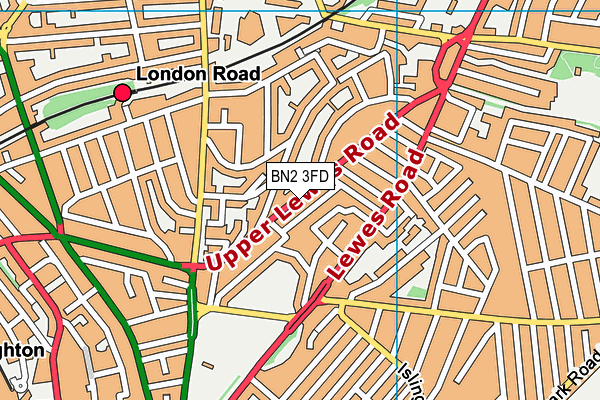 Map of UPPER LEWES ROAD 117 LIMITED at district scale