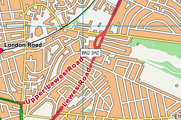 BN2 3HZ map - OS VectorMap District (Ordnance Survey)